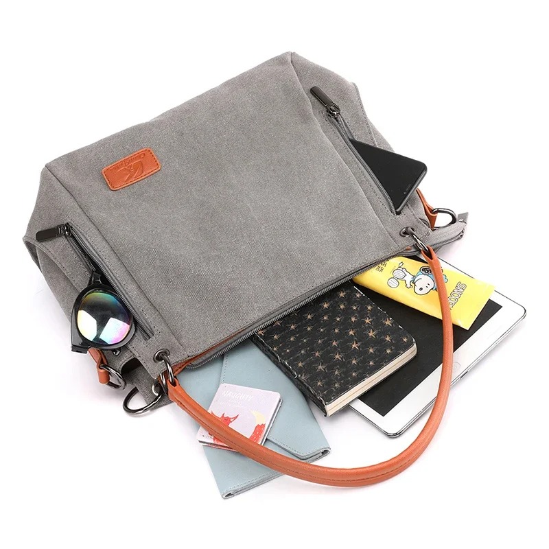 Casual Leather Messenger Bag - Image 4